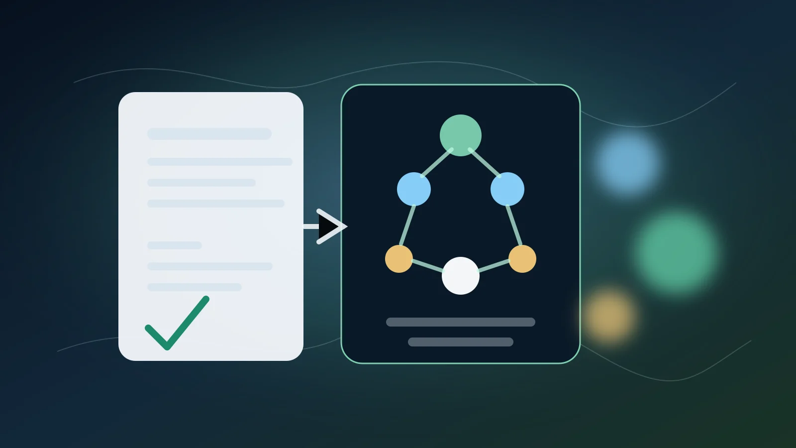 Diagrama abstrato mostra uma especificação virando um fluxo de agente de código com validação visual sem texto.